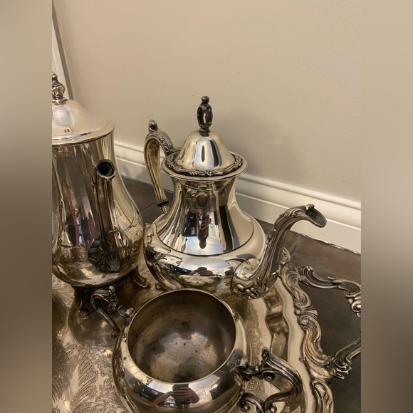 Late 19th Century Victorian FB Rogers Silver Plate Tea Coffee Set Vintage - Picture 4 of 10